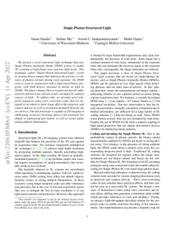 Single-Photon Structured Light