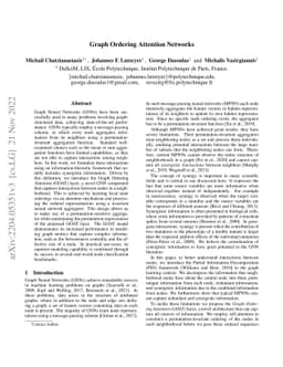 Graph Ordering Attention Networks