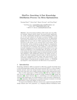DistPro: Searching A Fast Knowledge Distillation Process via Meta
  Optimization