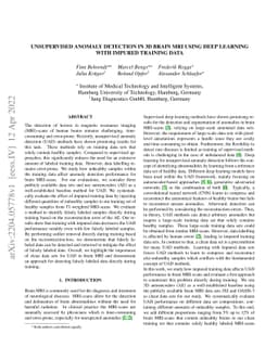 Unsupervised Anomaly Detection in 3D Brain MRI using Deep Learning with
  impured training data