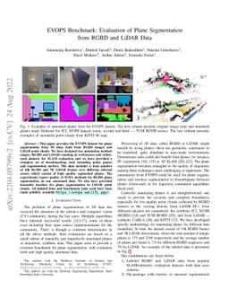 EVOPS Benchmark: Evaluation of Plane Segmentation from RGBD and LiDAR
  Data