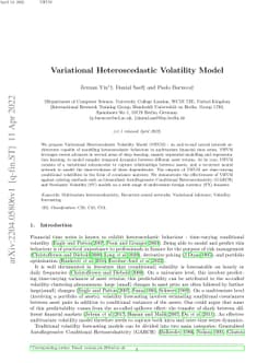 Variational Heteroscedastic Volatility Model