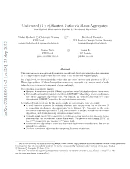 Undirected $(1+\varepsilon)$-Shortest Paths via Minor-Aggregates:
  Near-Optimal Deterministic Parallel & Distributed Algorithms