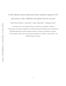 A fully Bayesian sparse polynomial chaos expansion approach with joint
  priors on the coefficients and global selection of terms