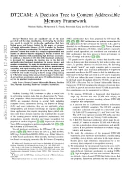 DT2CAM: A Decision Tree to Content Addressable Memory Framework