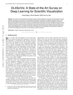 DL4SciVis: A State-of-the-Art Survey on Deep Learning for Scientific
  Visualization