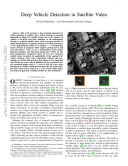 Deep Vehicle Detection in Satellite Video