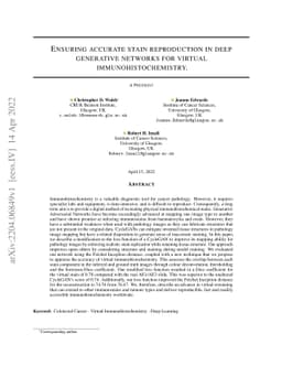 Ensuring accurate stain reproduction in deep generative networks for
  virtual immunohistochemistry