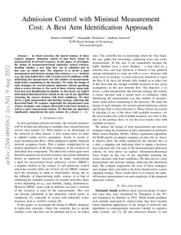 Measurement-based Admission Control in Sliced Networks: A Best Arm
  Identification Approach