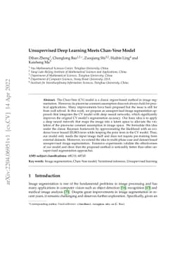 Unsupervised Deep Learning Meets Chan-Vese Model