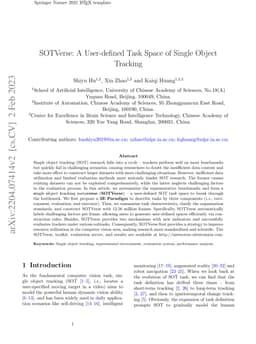SOTVerse: A User-defined Task Space of Single Object Tracking