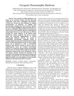 Cryogenic Neuromorphic Hardware