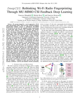 DeepCSI: Rethinking Wi-Fi Radio Fingerprinting Through MU-MIMO CSI
  Feedback Deep Learning