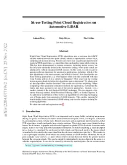 Stress-Testing Point Cloud Registration on Automotive LiDAR