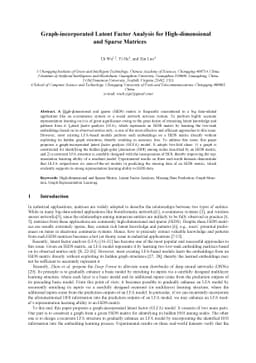 Graph-incorporated Latent Factor Analysis for High-dimensional and
  Sparse Matrices