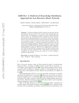 LRH-Net: A Multi-Level Knowledge Distillation Approach for Low-Resource
  Heart Network
