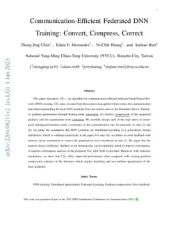 How to Attain Communication-Efficient DNN Training? Convert, Compress,
  Correct