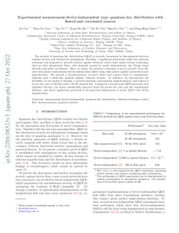 Experimental measurement-device-independent type quantum key
  distribution with flawed and correlated sources