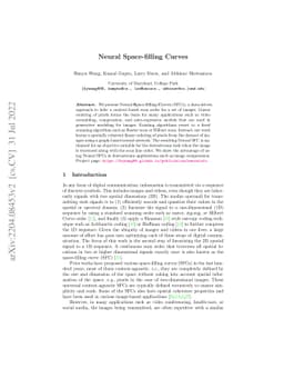 Neural Space-filling Curves