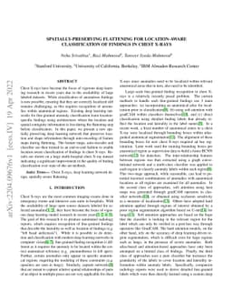 Spatially-Preserving Flattening for Location-Aware Classification of
  Findings in Chest X-Rays