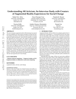 Understanding AR Activism: An Interview Study with Creators of Augmented
  Reality Experiences for Social Change