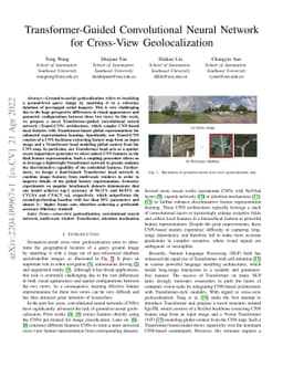 Transformer-Guided Convolutional Neural Network for Cross-View
  Geolocalization