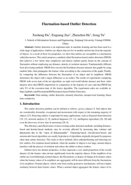 Fluctuation-based Outlier Detection
