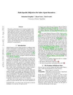 Path-Specific Objectives for Safer Agent Incentives