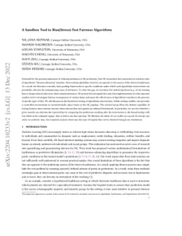 A Sandbox Tool to Bias(Stress)-Test Fairness Algorithms