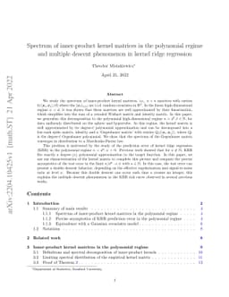 Spectrum of inner-product kernel matrices in the polynomial regime and
  multiple descent phenomenon in kernel ridge regression
