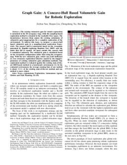 Graph Gain: A Concave-Hull Based Volumetric Gain for Robotic Exploration