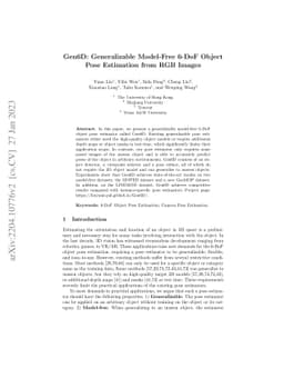 Gen6D: Generalizable Model-Free 6-DoF Object Pose Estimation from RGB
  Images