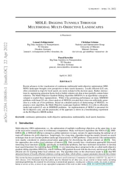 MOLE: Digging Tunnels Through Multimodal Multi-Objective Landscapes