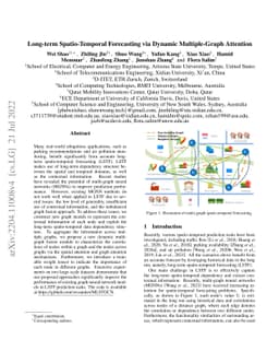 Long-term Spatio-temporal Forecasting via Dynamic Multiple-Graph
  Attention