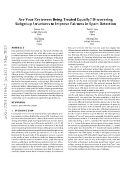 Are Your Reviewers Being Treated Equally? Discovering Subgroup
  Structures to Improve Fairness in Spam Detection
