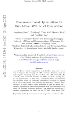 Compression-Based Optimizations for Out-of-Core GPU Stencil Computation