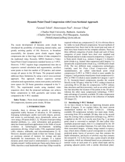 Dynamic Point Cloud Compression with Cross-Sectional Approach