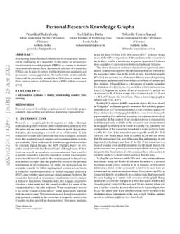 Personal Research Knowledge Graphs