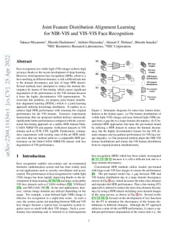 Joint Feature Distribution Alignment Learning for NIR-VIS and VIS-VIS
  Face Recognition