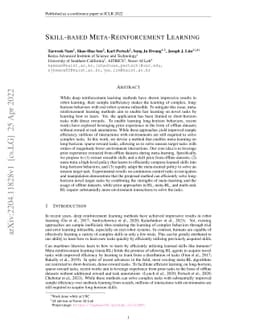 Skill-based Meta-Reinforcement Learning