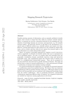 Mapping Research Trajectories