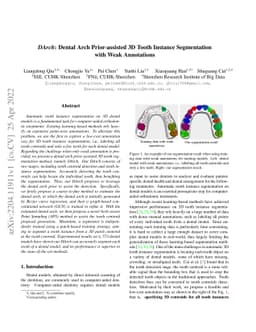 DArch: Dental Arch Prior-assisted 3D Tooth Instance Segmentation
