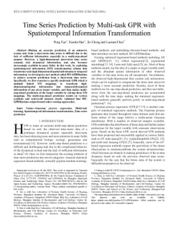 Time Series Prediction by Multi-task GPR with Spatiotemporal Information
  Transformation