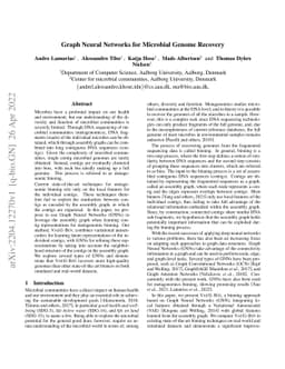 Graph Neural Networks for Microbial Genome Recovery