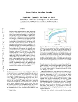 Data-Efficient Backdoor Attacks