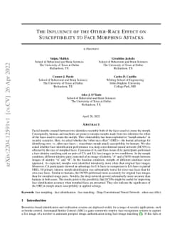 The Influence of the Other-Race Effect on Susceptibility to Face
  Morphing Attacks