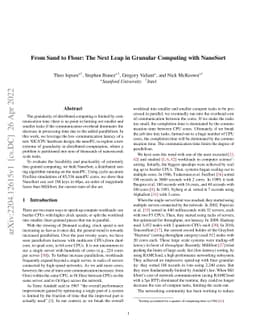From Sand to Flour: The Next Leap in Granular Computing with NanoSort