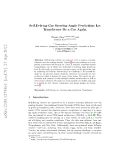 Self-Driving Car Steering Angle Prediction: Let Transformer Be a Car
  Again