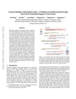 Control Globally, Understand Locally: A Global-to-Local Hierarchical
  Graph Network for Emotional Support Conversation