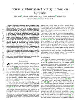 Semantic Information Recovery in Wireless Networks